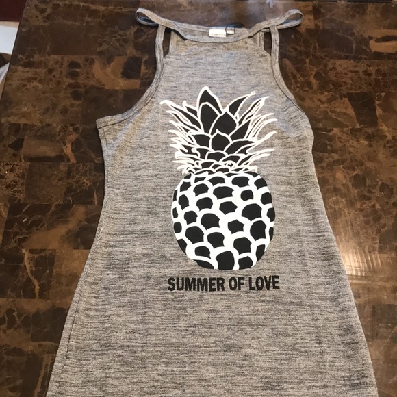 🎉Gray Pineapple Design Mini Summer Dress! - Picture 4 of 6
